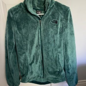 Fuzzy North Face Zip-Up